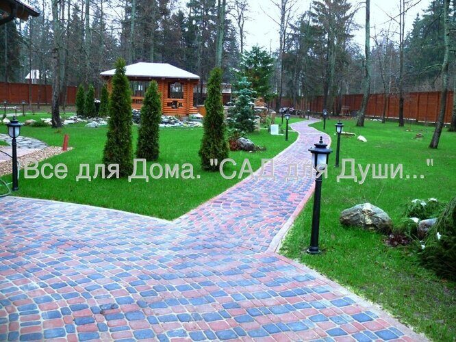 Мощение натуральным камнем в Московской области